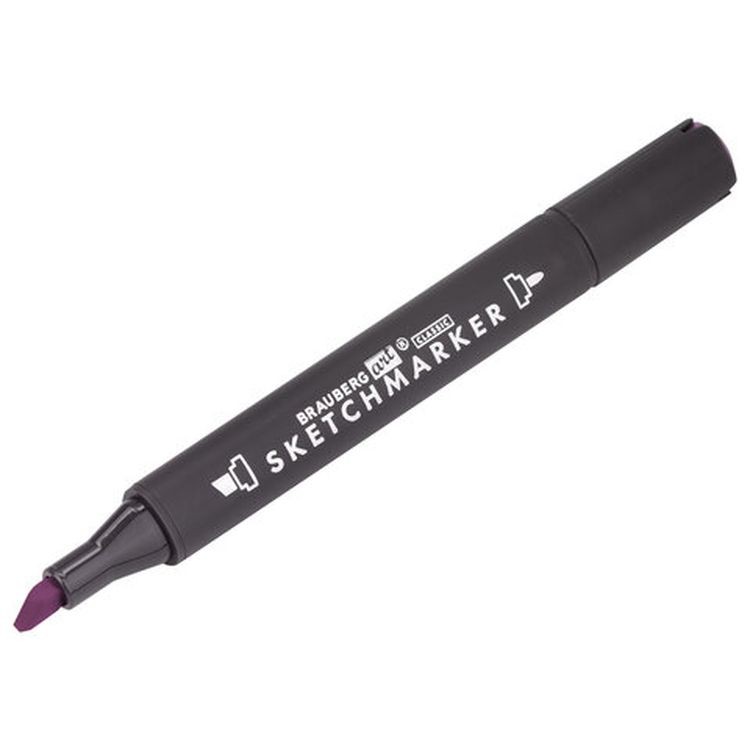 Маркер для скетчинга двусторонний 1 мм - 6 мм BRAUBERG ART CLASSIC, цвет: розовый античный — картинка 6