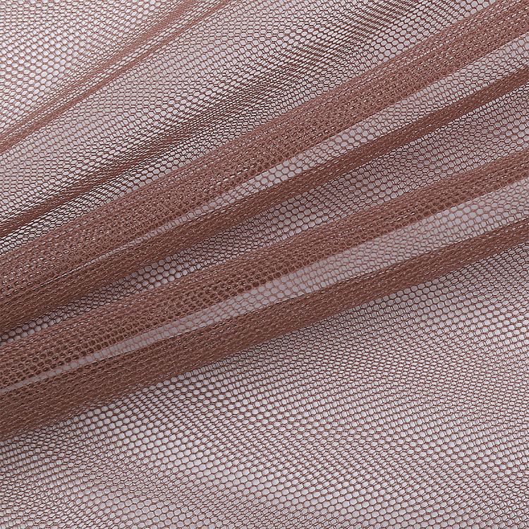 Фатин мягкий в нарезке 11,43 м, ширина 160 см, цвет: коричневый, TBY — картинка 2