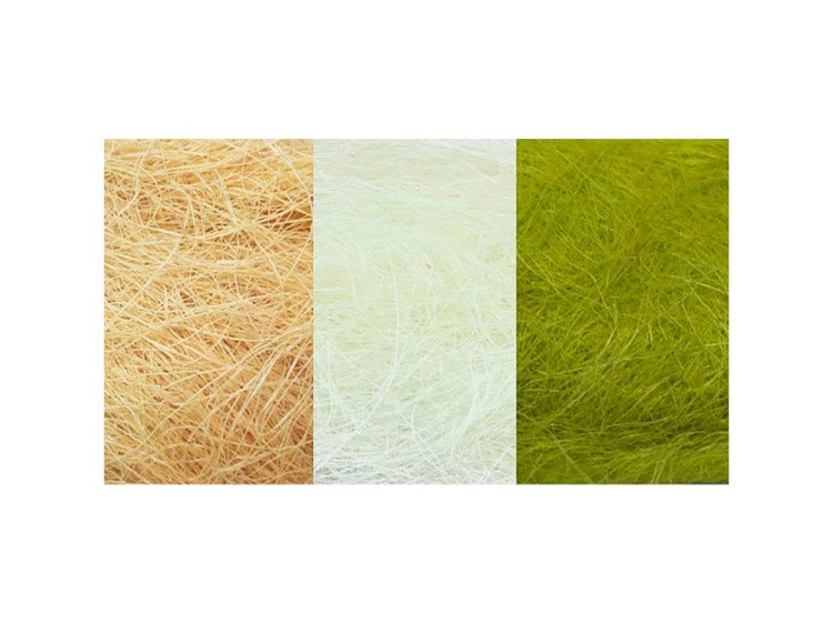 Сизалевое волокно MIX, цвет: 09 белый/желтый/светло-зеленый 30 г, Blumentag — картинка 2