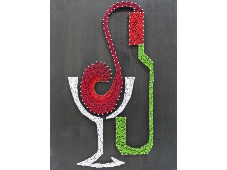 Набор для творчества STRING ART PREMIUM «In vino veritas» — картинка 2