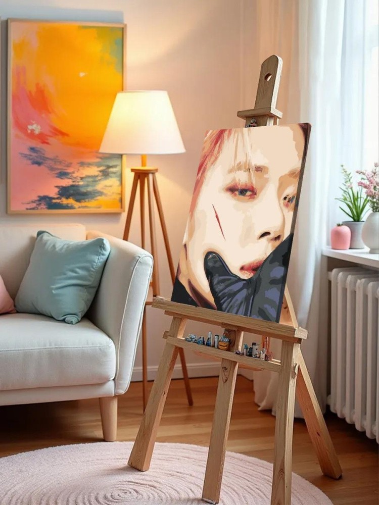 Картина по номерам «Корейская K-POP группа TXT: Чхве Ёнджун» — картинка 10