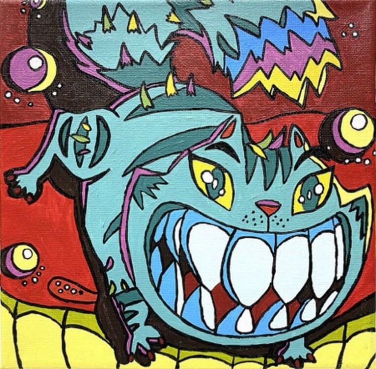 Картина по номерам «Чеширский кот» — картинка 4