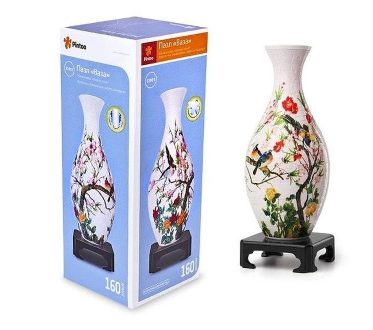 3D Пазл Ваза «Сакура», Pintoo — картинка 3