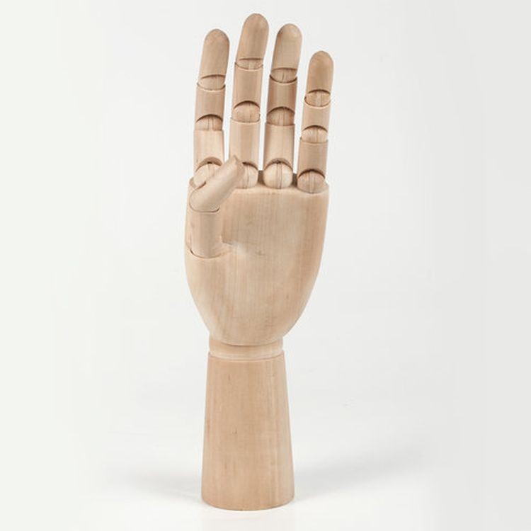 Манекен художественный «Рука», высота 30 см., мужская левая, дерево, BRAUBERG ART CLASSIC — картинка 2