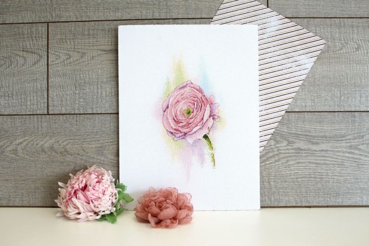 Набор для вышивания «Нежный Ранункулюс» — картинка 4