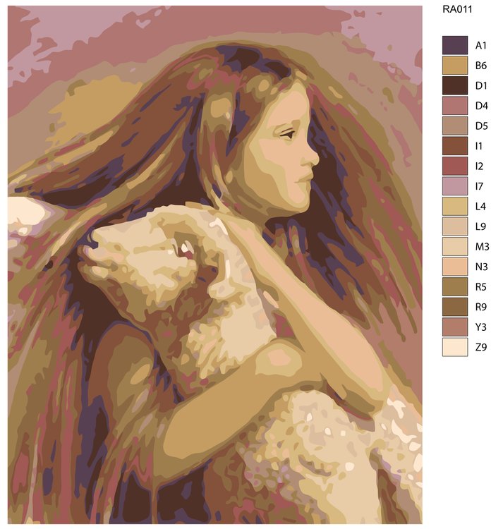 Картина по номерам «Юный aнгeл» — картинка 2