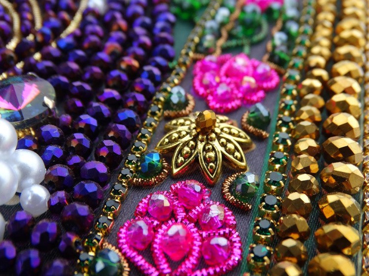 Набор для вышивания хрустальными камнями «Спас Лоза истинная» (акриловый жемчуг) — картинка 8