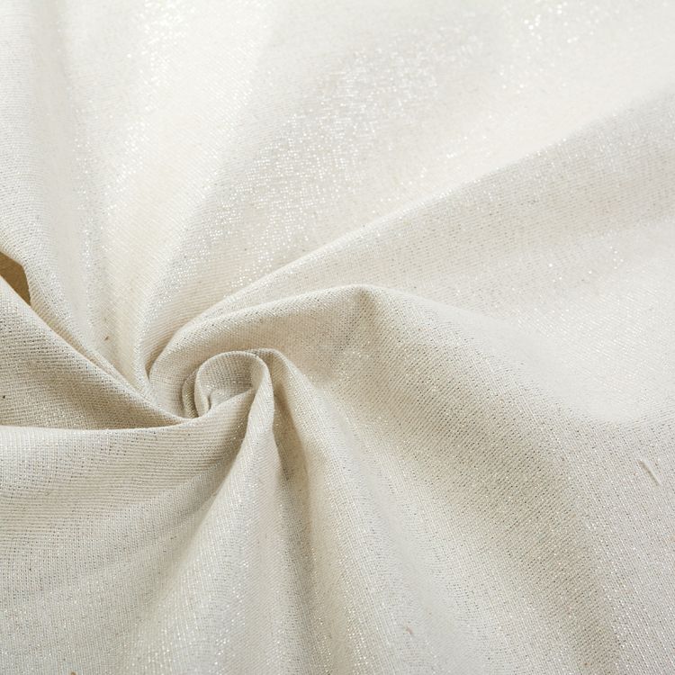 Ткань льняная, 1 м x 150 см, 140 г/м², цвет: натуральный, серебро, TBY