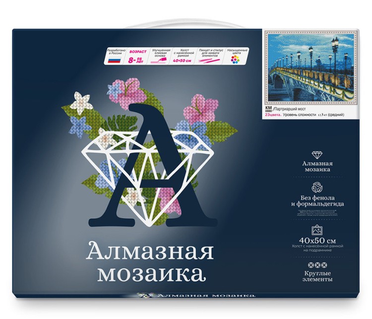 Алмазная вышивка «Патриарший мост» — картинка 2
