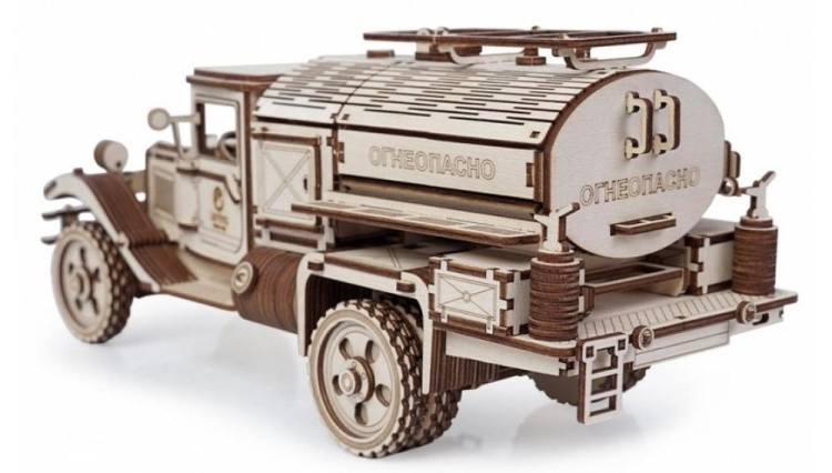 Конструктор из дерева «Грузовик Полуторка Заправщик», Lemmo — картинка 3