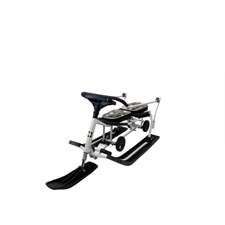 Снегокат детский 507 TWINS BABY Wheel для двоих со спинкой — картинка 4