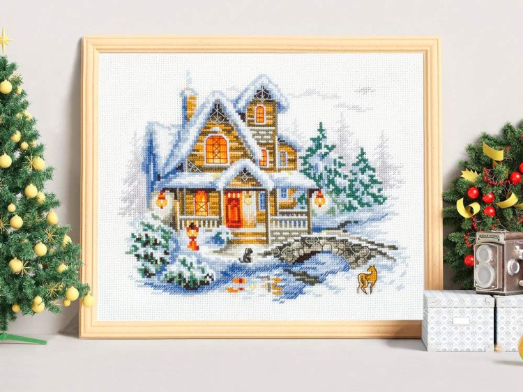 Набор для вышивания «Зимний коттедж» — картинка 5