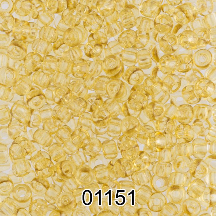 Бисер Чехия круглый 5 10/0, 2,3 мм, 500 г, цвет: 01151 салатово-желтый