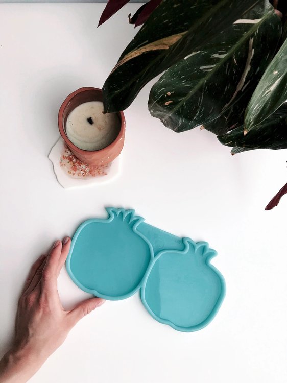 Модель №72 силиконовый молд подстаканники Гранат, пара,13x11,5 см, Craftsmen.store — картинка 2