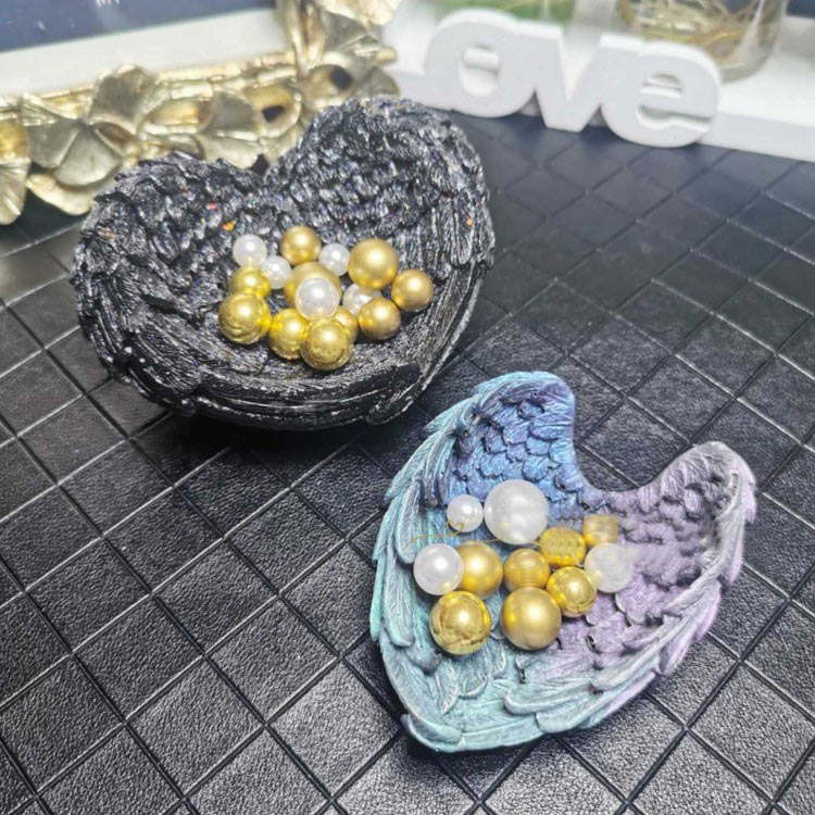 Силиконовый молд - Блюдце перья, 9х7 см — картинка 5