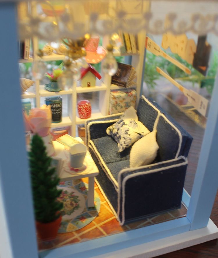 Набор для создания миниатюры (румбокс) «Фонарик Беседка у моря» (русифицированная версия) — картинка 2