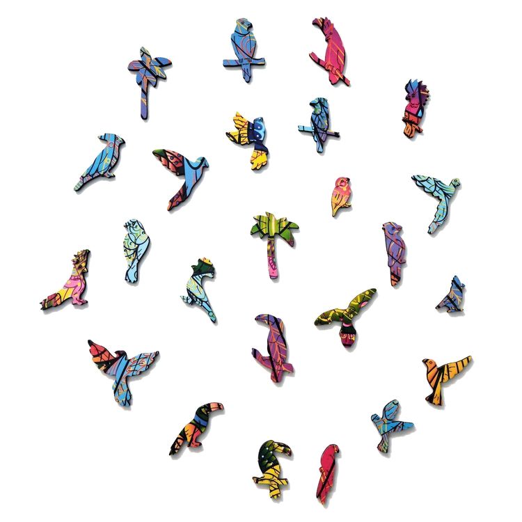 Деревянный пазл Wood Trick «Яркий Попугай» — картинка 8