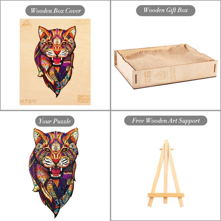 Деревянные пазлы «Африканский Леопард M», Woodbests — картинка 8
