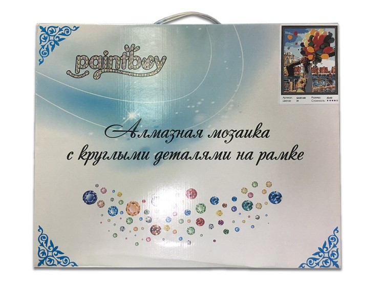 Алмазная вышивка «Нежно-розовые пионы» — картинка 5