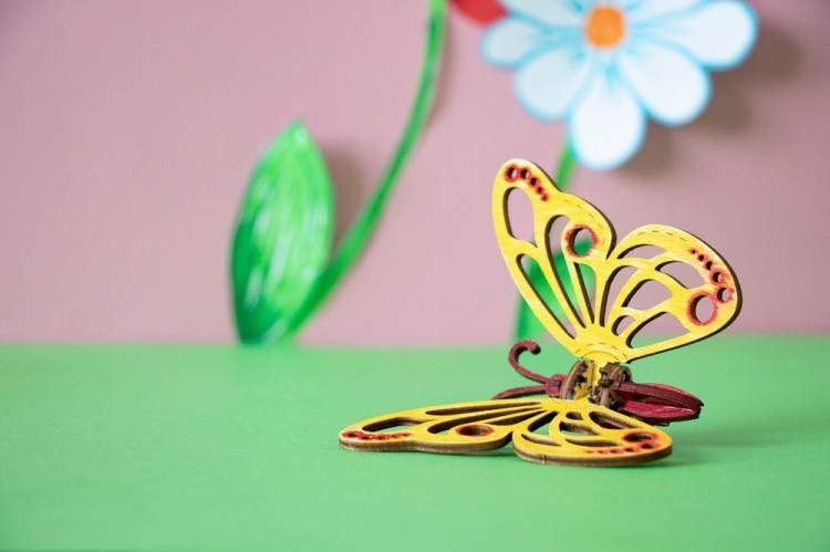 Конструктор из дерева «Бабочка», UNIWOOD — картинка 2