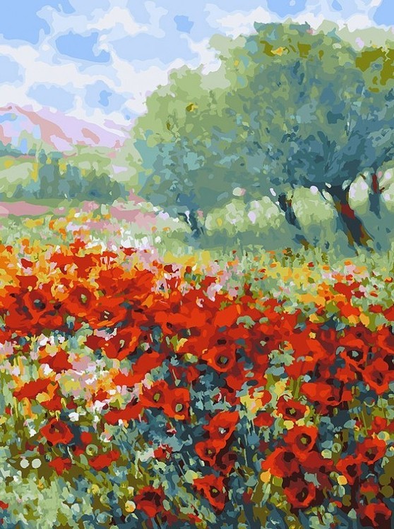 Картина по номерам «Весна в Провансе»