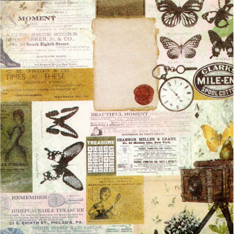 Набор бумаги «Силуэт бабочки» — картинка 13