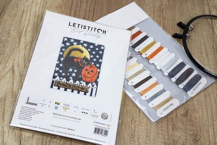 Набор для вышивания «Don't be a scaredy cat!» — картинка 3