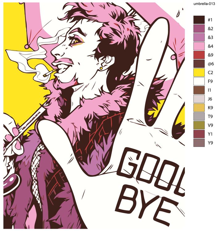 Картина по номерам «Академия Амбрелла: Клаус Харгривз - Роберт Шиэн 3» — картинка 2