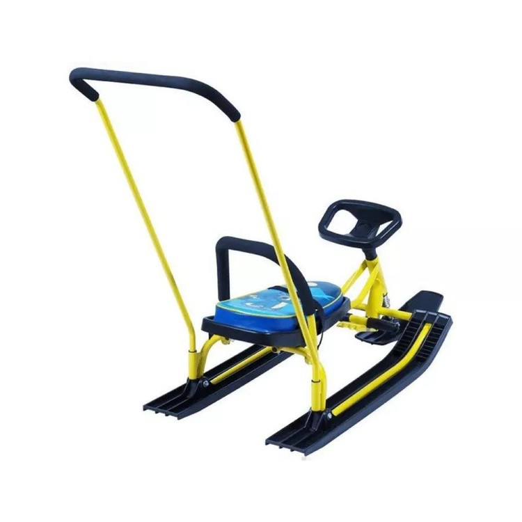 Снегокат детский 140 GO GO Дракоша с ручкой — картинка 5