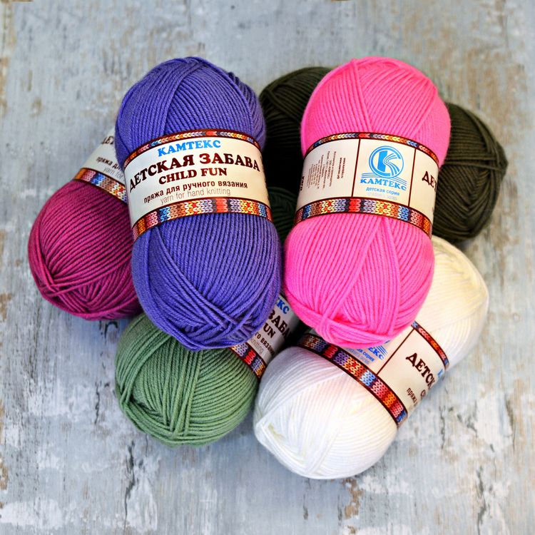 Пряжа Камтекс Детская забава (293), розовый песок, 5 шт. по 50 г — картинка 2