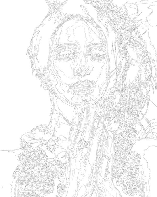 Картина по номерам «Lana Del Rey Лана Дель Рей: портрет» — картинка 3