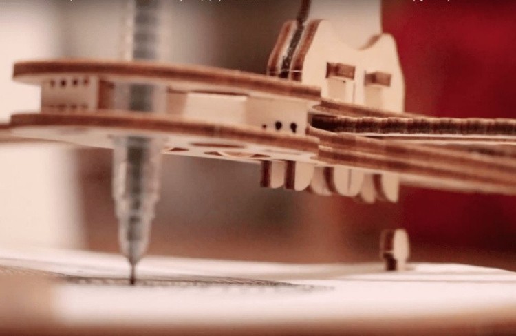 Конструктор из дерева «Машина для рисования UNIGRAPH», UNIWOOD — картинка 3