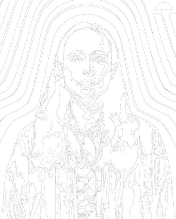 Картина по номерам «Академия Амбрелла: Ваня Харгривз - Эллен Пейдж» — картинка 3