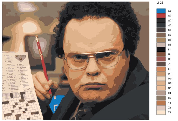 Картина по номерам «Мем: в парике» — картинка 2