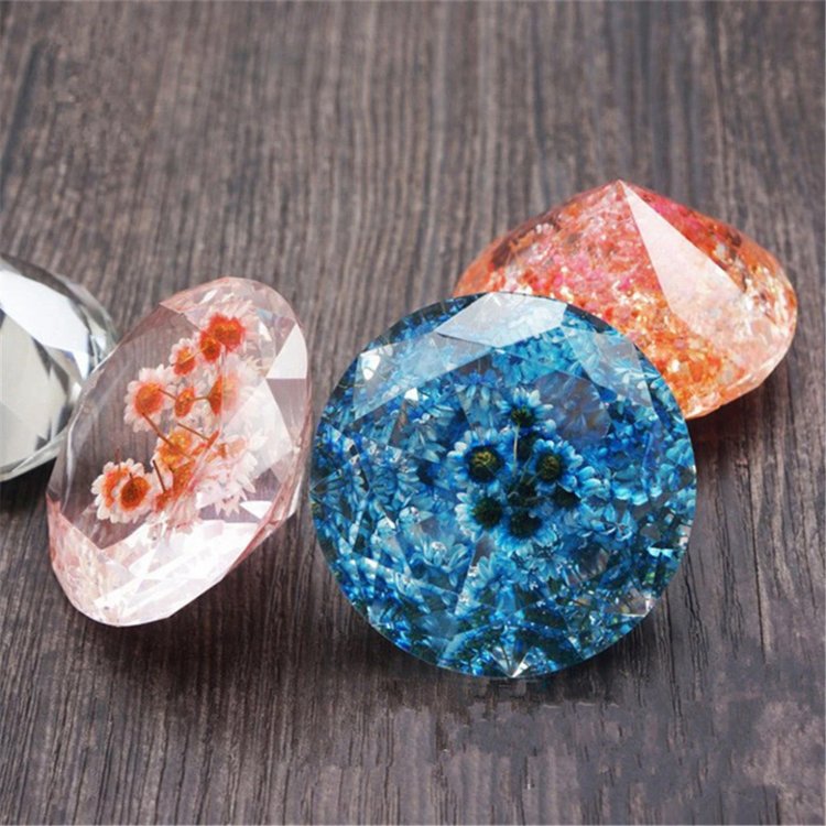 Силиконовый молд - Кристалл, d 6,5см, 1 шт. — картинка 2