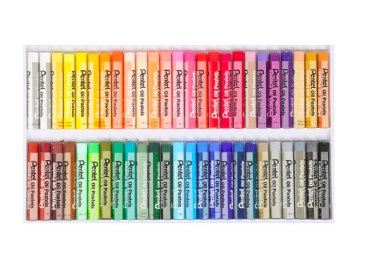 Пастель масляная, 50 цв., Pentel — картинка 2