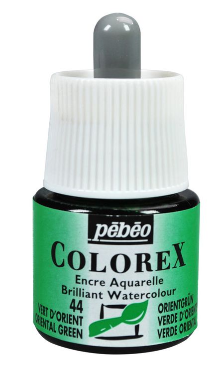 Акварельные чернила Pebeo Colorex (зеленый восточный), 45 мл