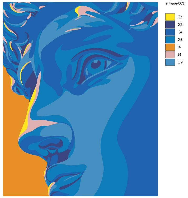Картина по номерам «Античные статуи: Давид Арт 2» — картинка 3