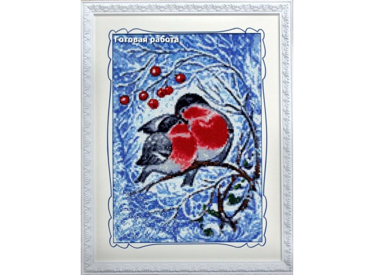 Алмазная вышивка «Снегири» — картинка 2