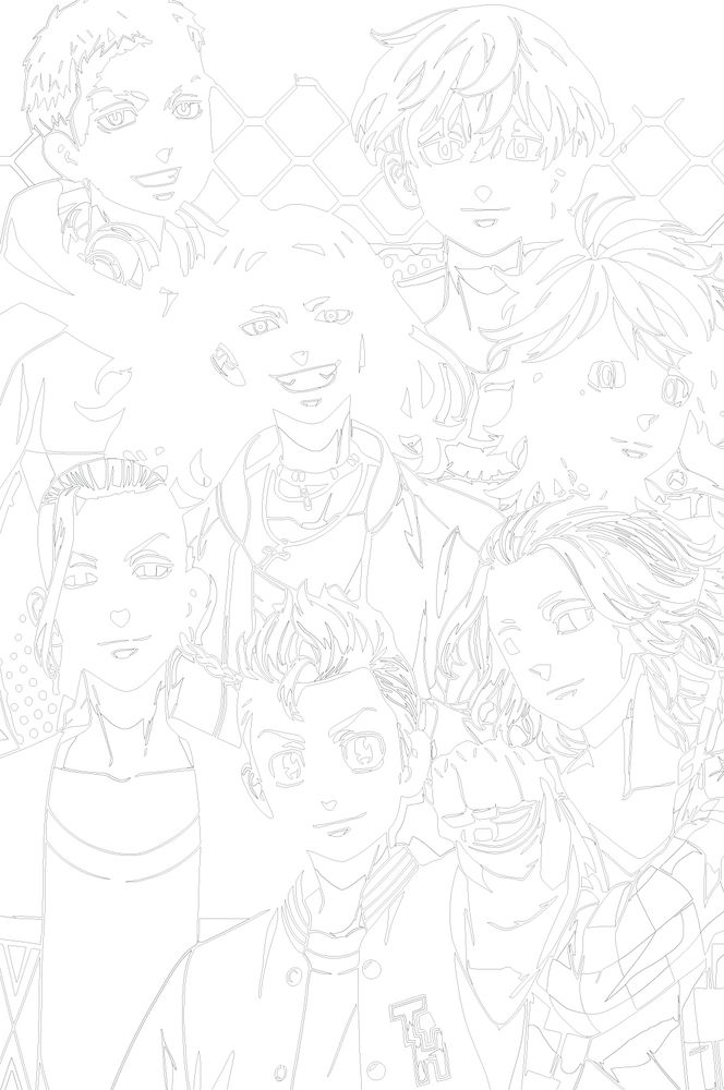 Картина по номерам «Аниме Токийские Мстители: Персонажи 3» — картинка 3