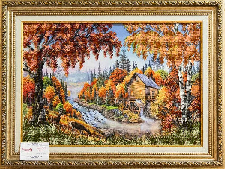 Рисунок на шелке «Осень» — картинка 2