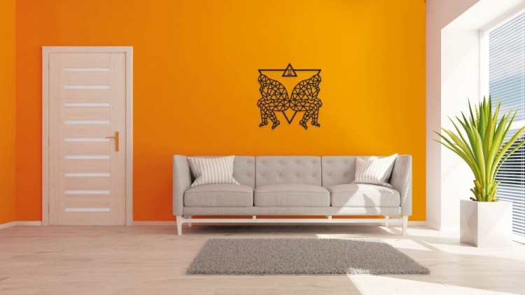 Деревянный интерьерный пазл, панно «Близнецы», EWA Design — картинка 2