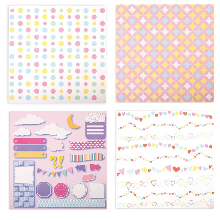 Бумага для скрапбукинга 30х30 см «Пастельные тона», 12 дизайнов — картинка 5