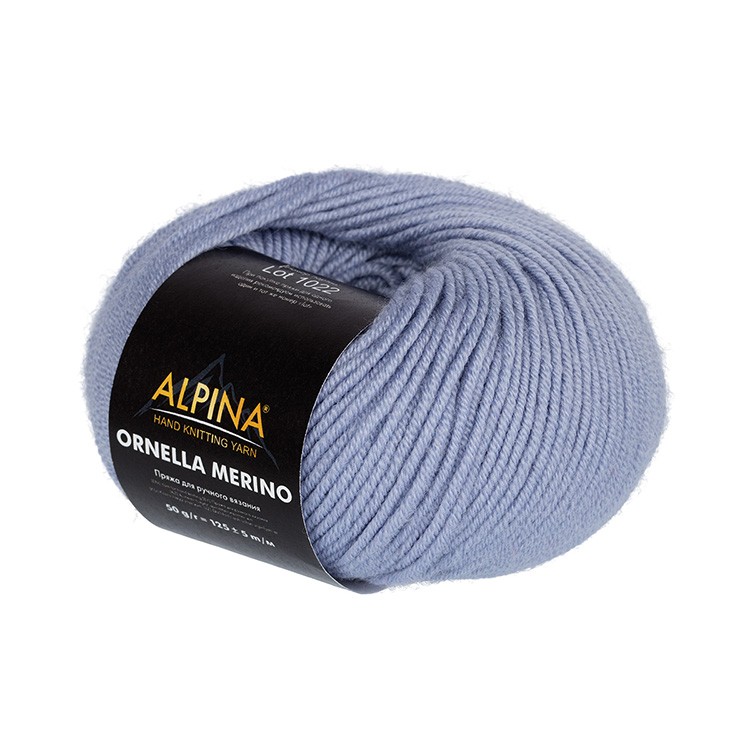 Пряжа Alpina ORNELLA MERINO (185), светло-сиреневый, 10 шт. по 50 г — картинка 2