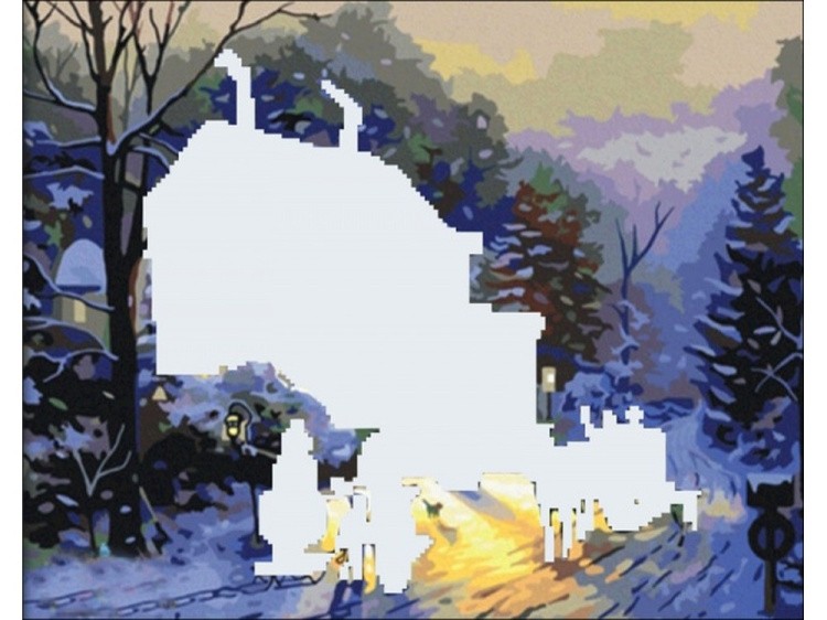 Алмазная вышивка «Зимние гулянья» — картинка 2