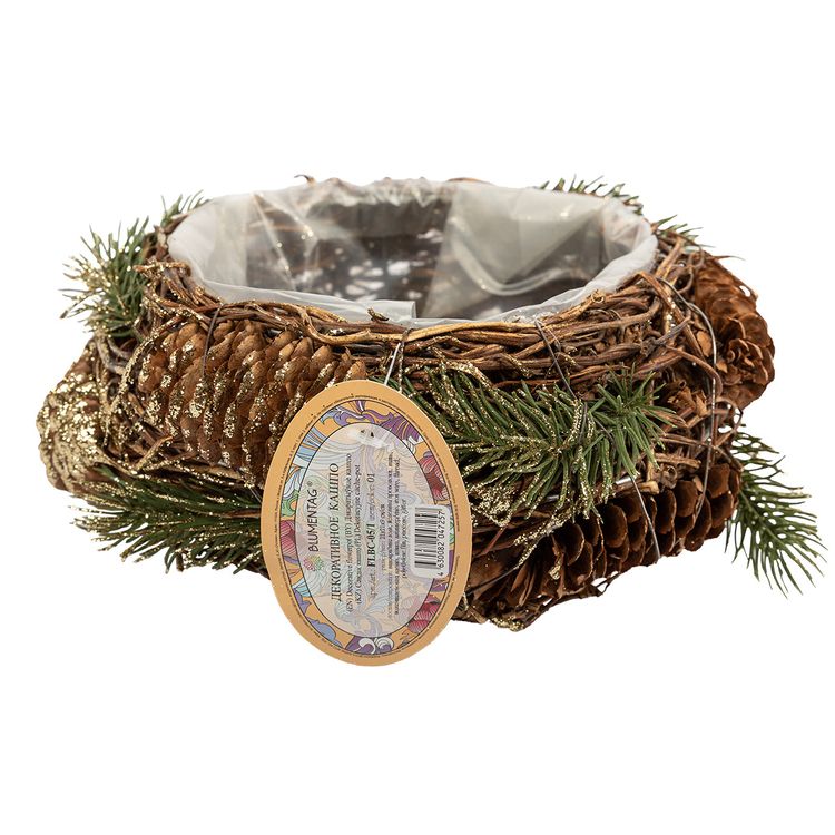 Декоративное кашпо Blumentag, 21х21х9 см — картинка 2