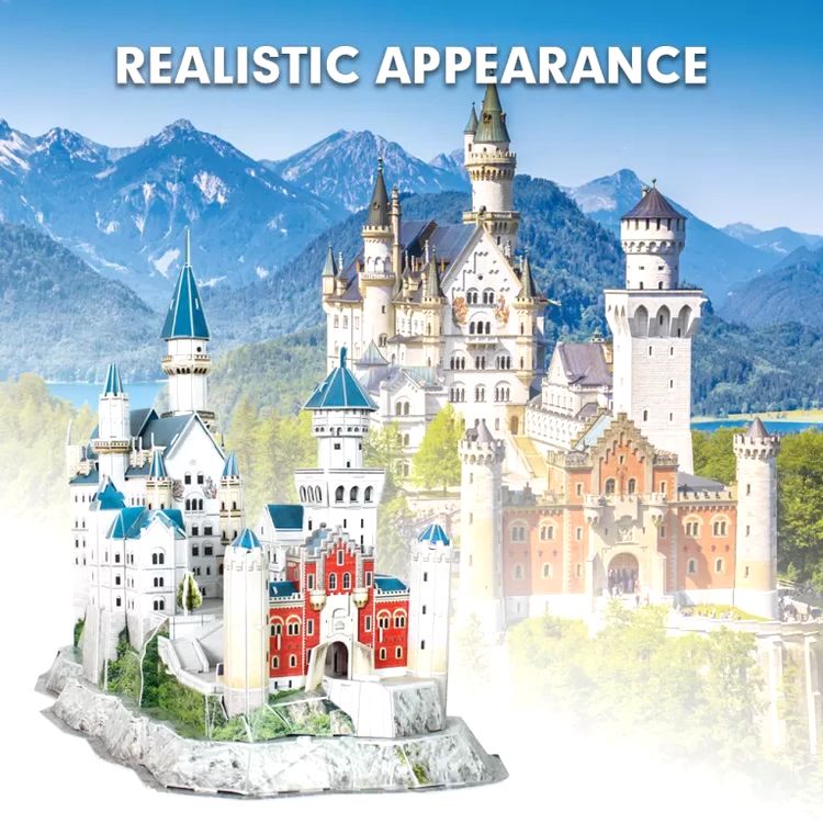 3D пазл CubicFun «National Geographic. Нойшванштайн» — картинка 9