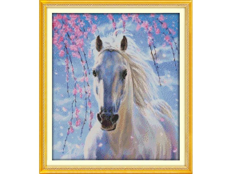 Набор для вышивания «Белая лошадь»