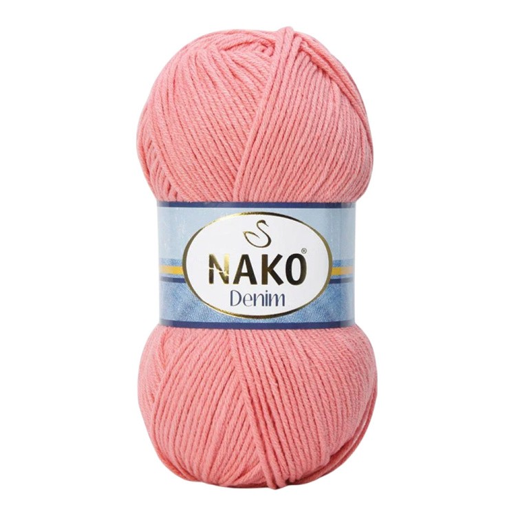 Пряжа NAKO Denim (Нако Деним), (11452), багряный, 5 шт. по 100 г