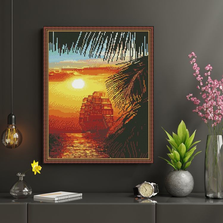 Алмазная вышивка «На рассвете» — картинка 5